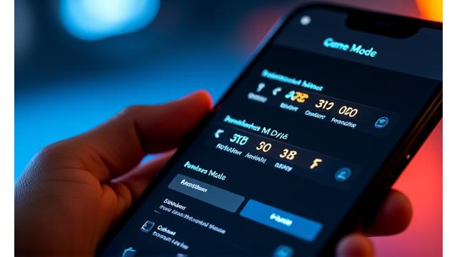 ゲーミングスマートフォンのゲームモードUI