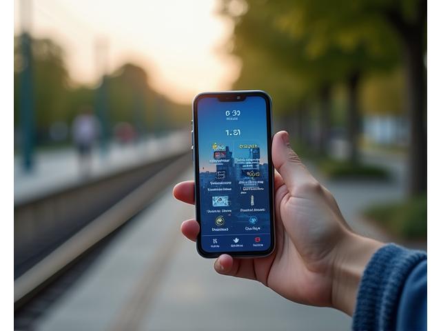 外出中にスマートフォンで自宅を監視する様子
