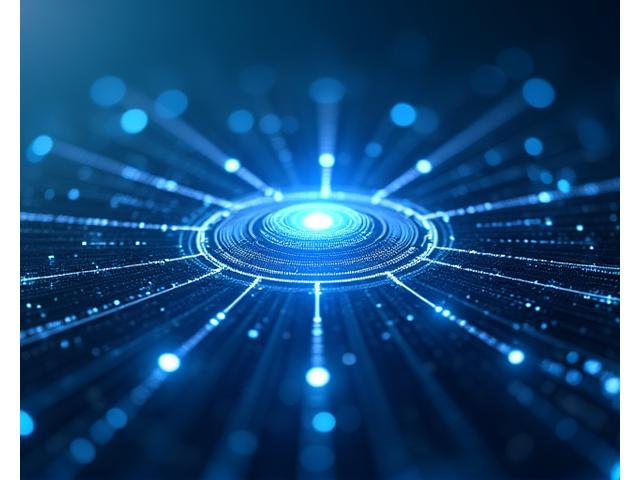 データ暗号化とセキュリティを表現する抽象的な画像